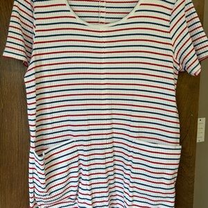 Hanna Anderson red white and blue dress